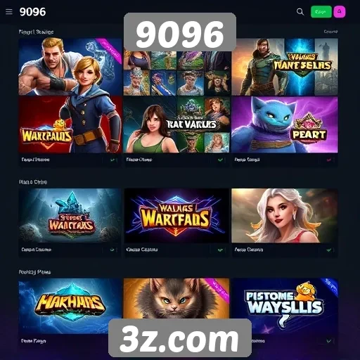 Principais jogos disponíveis no portal 9096